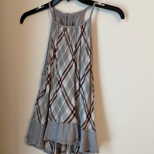 Cute plaid boutique tank